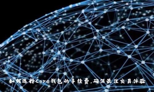 如何选择Core钱包的手续费，确保最佳交易体验